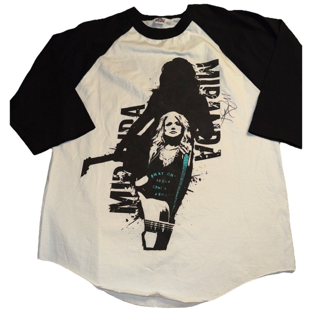 Miranda Lambert 2014 Platinum Tour Raglan Shirt Size M Autographed Never Worn